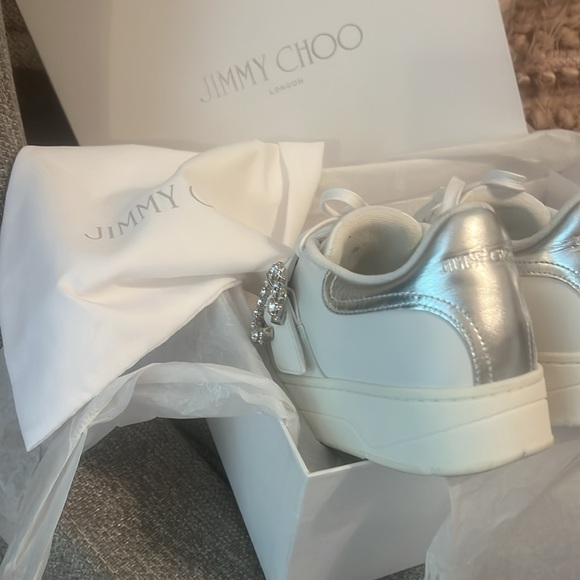 Authentic Jimmy Choo OSAKA lace up sneakers size 36 - Picture 8 of 11